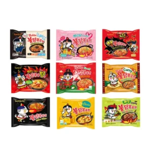 Samyang Buldak Hot Chicken Flavour Ramen - Assorted 10 Packs (Random 7 Flavours)