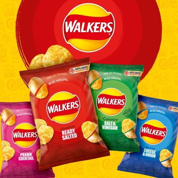 【Limited time offer】Walkers Classic Variety Multipack Crisps Box 20x25g (Pack of 4) - Image 6